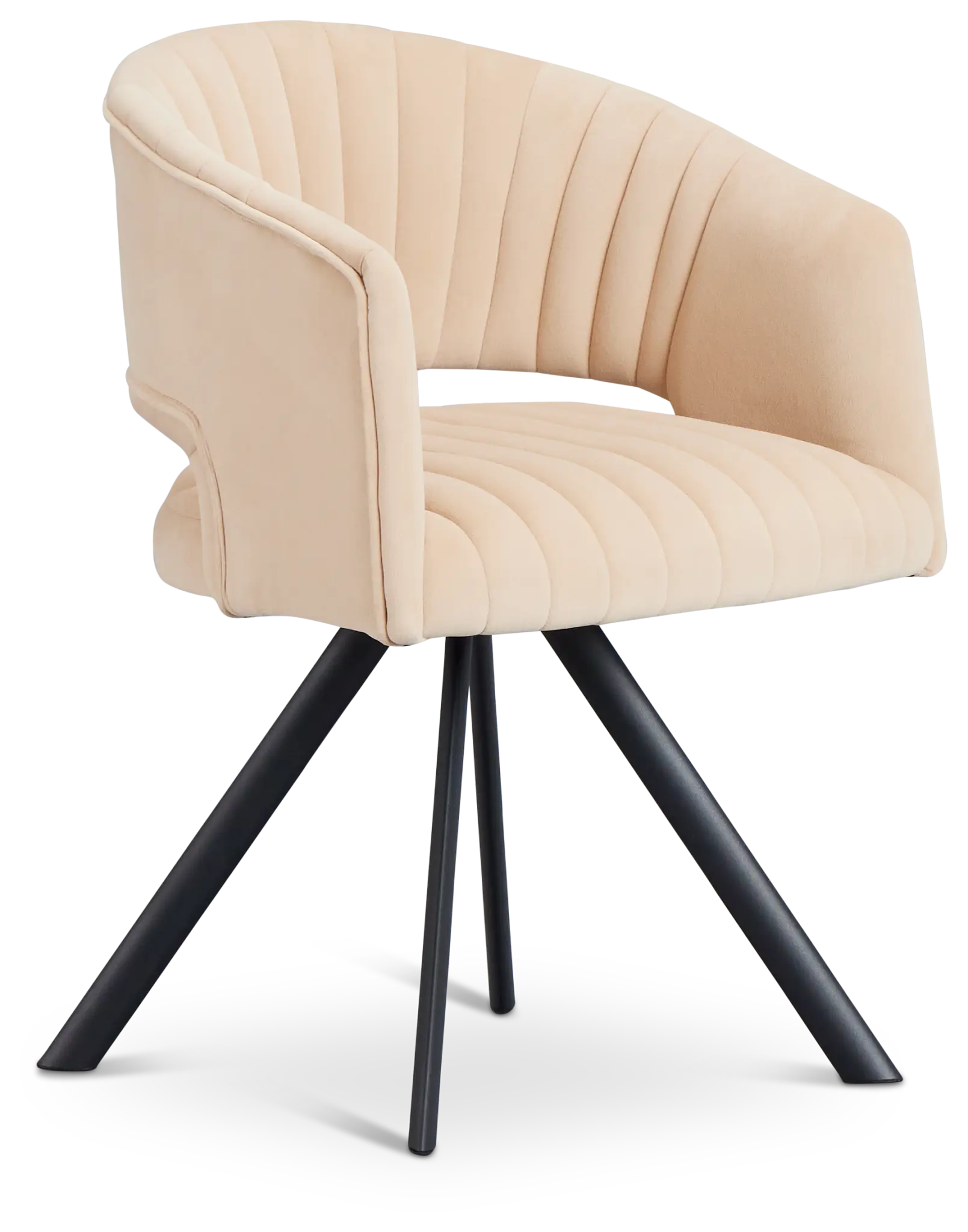 Mandy Beige Velvet Swivel Accent Chair Mandy Beige Velvet Swivel Accent Chair