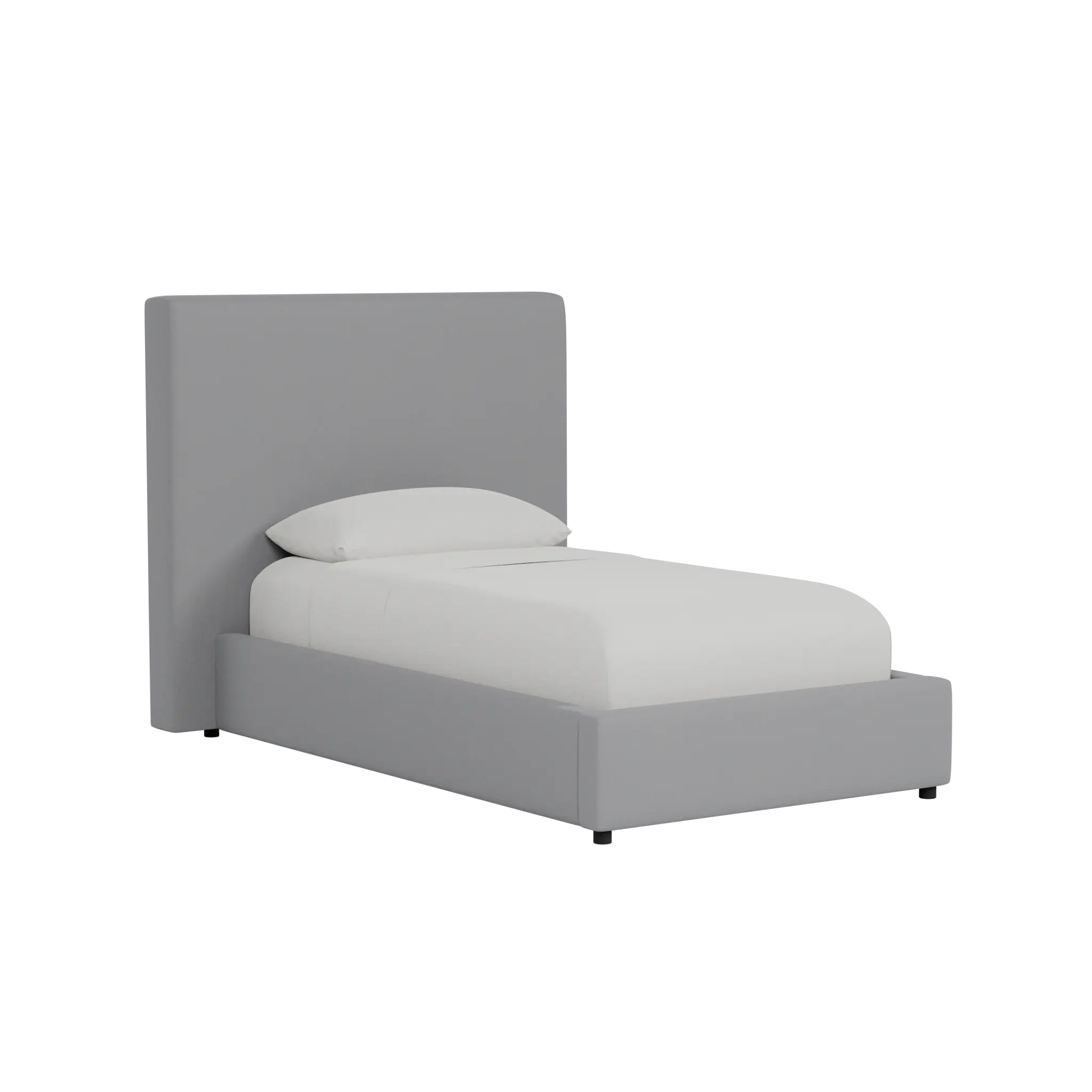 Grayton Delray Light Gray 54" Upholstered Platform Bed Grayton Delray Light Gray 54" Upholstered Platform Bed
