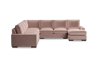 Edgewater Joya Light Pink Large Right Chaise Sectional