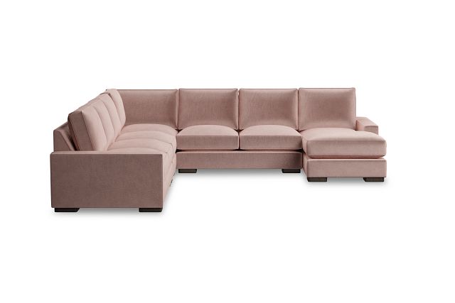 Edgewater Joya Light Pink Large Right Chaise Sectional (1)