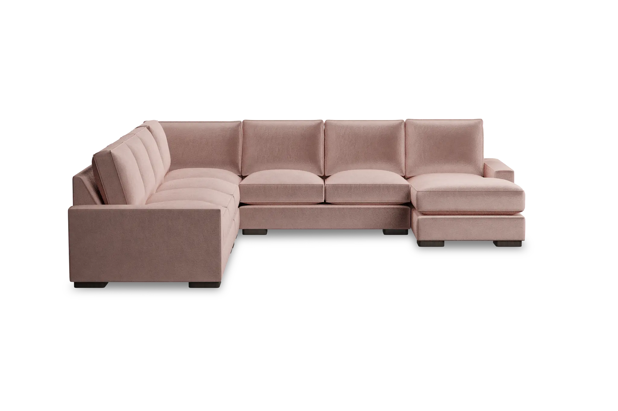 Edgewater Joya Light Pink Large Right Chaise Sectional Edgewater Joya Light Pink Large Right Chaise Sectional
