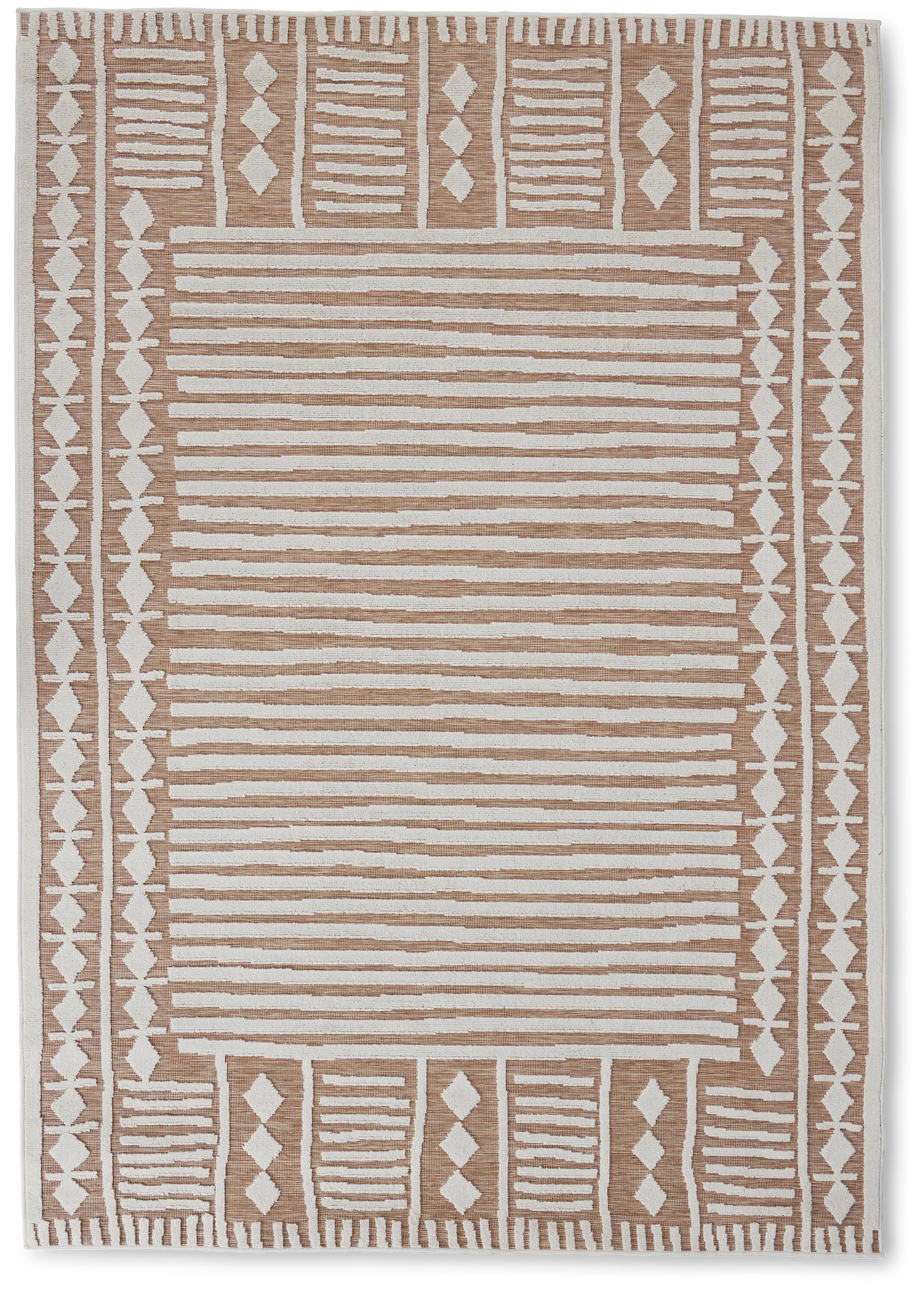 Lucca Light Brown 5x8 Area Rug