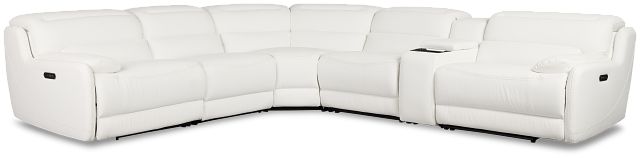 Jett White Micro Medium Triple Power 2-arm Sectional
