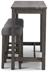 Robin Dark Tone High Table & 3 Barstools