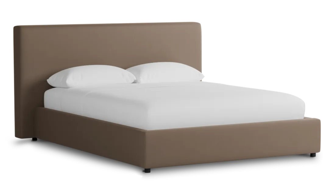 Grayton Joya Beige 44" Upholstered Platform Bed
