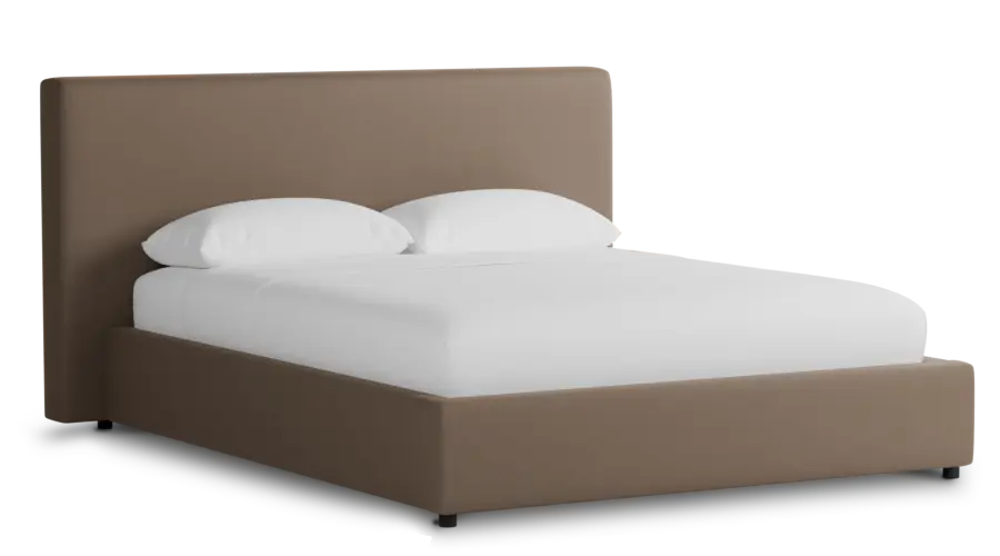 Grayton Joya Beige 44" Upholstered Platform Bed Grayton Joya Beige 44" Upholstered Platform Bed