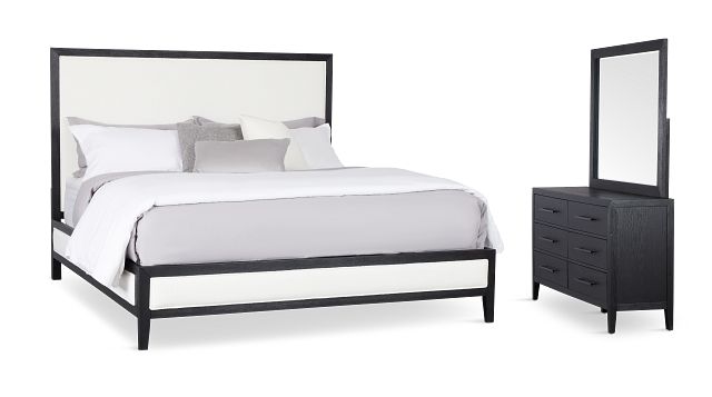 Alden Black Uph Platform Bedroom