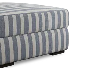 Edgewater Sea Lane Dark Blue Ottoman