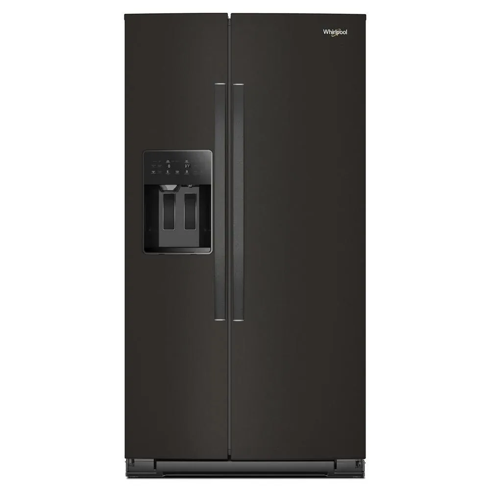 Whirlpool 5536 Series Black Stnl Steel Side By Side Refrigerator