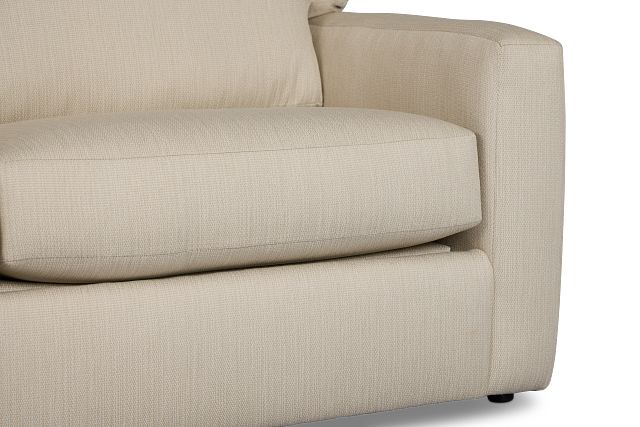 Rhodes Beige Fabric Memory Foam Sleeper