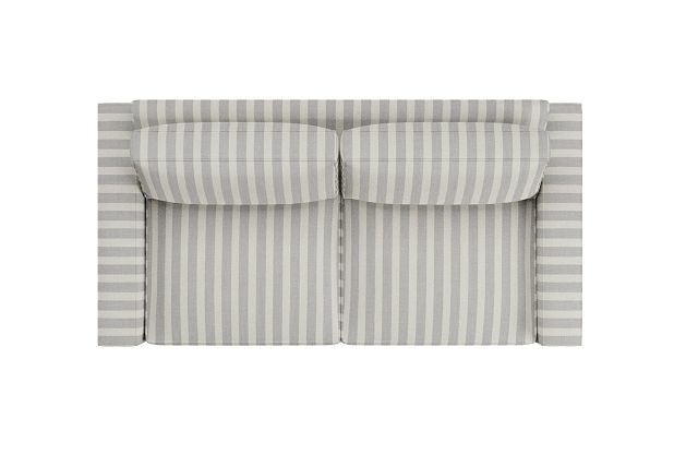 Edgewater Sea Lane Light Gray 84" Sofa W/ 2 Cushions