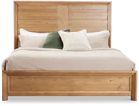 Vail Light Tone Panel Bed