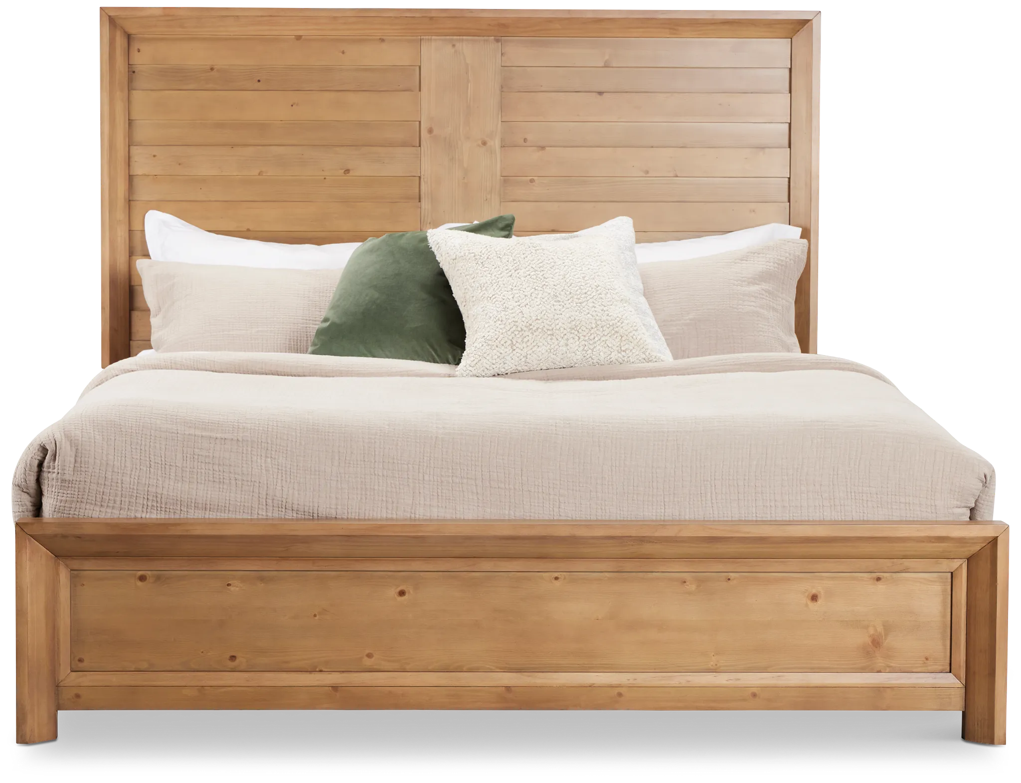 Vail Light Tone Panel Bed
