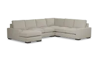 Edgewater Peyton Beige Medium Left Chaise Sectional