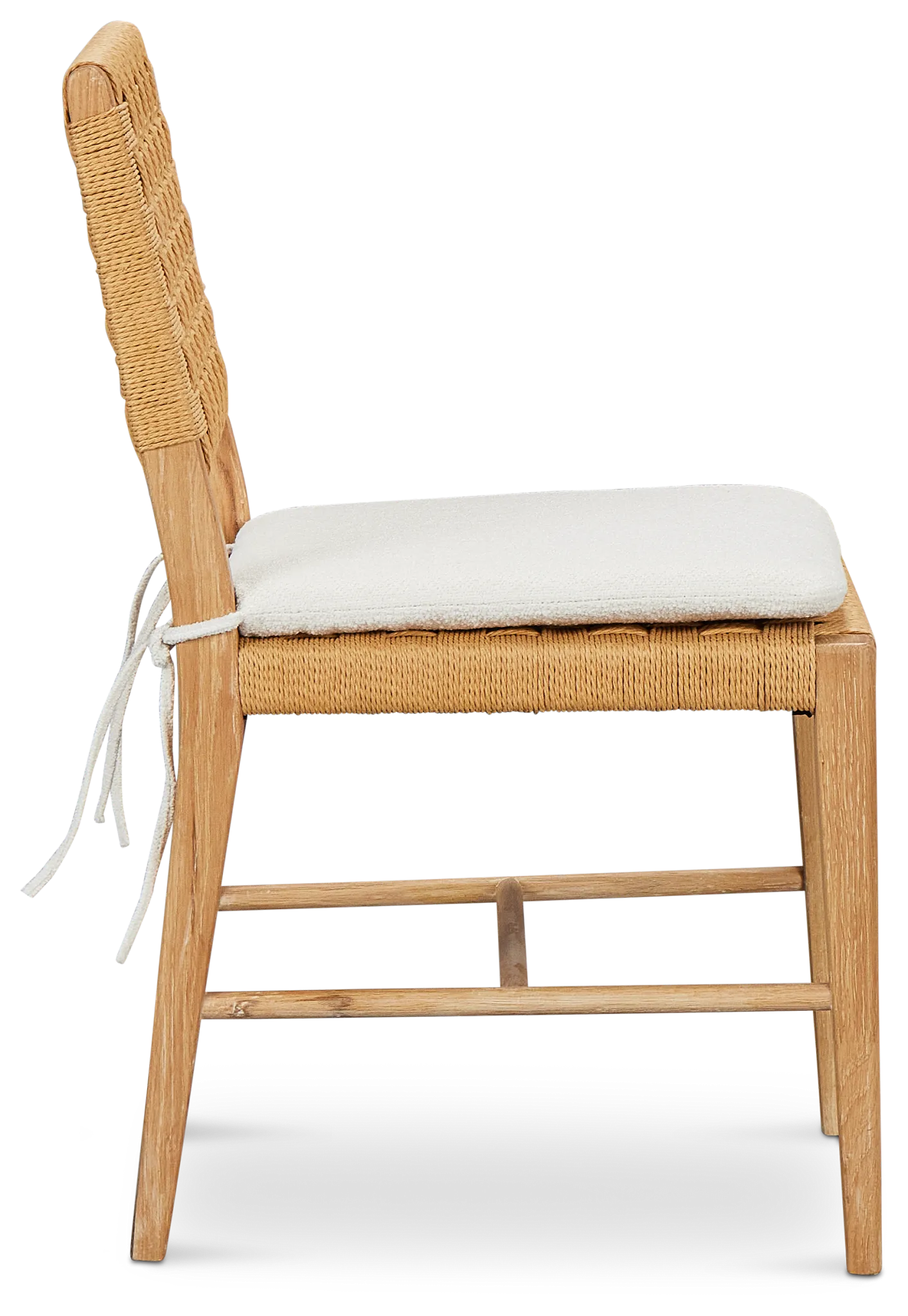 Malibu Light Tone Woven Upholstered Side Chair