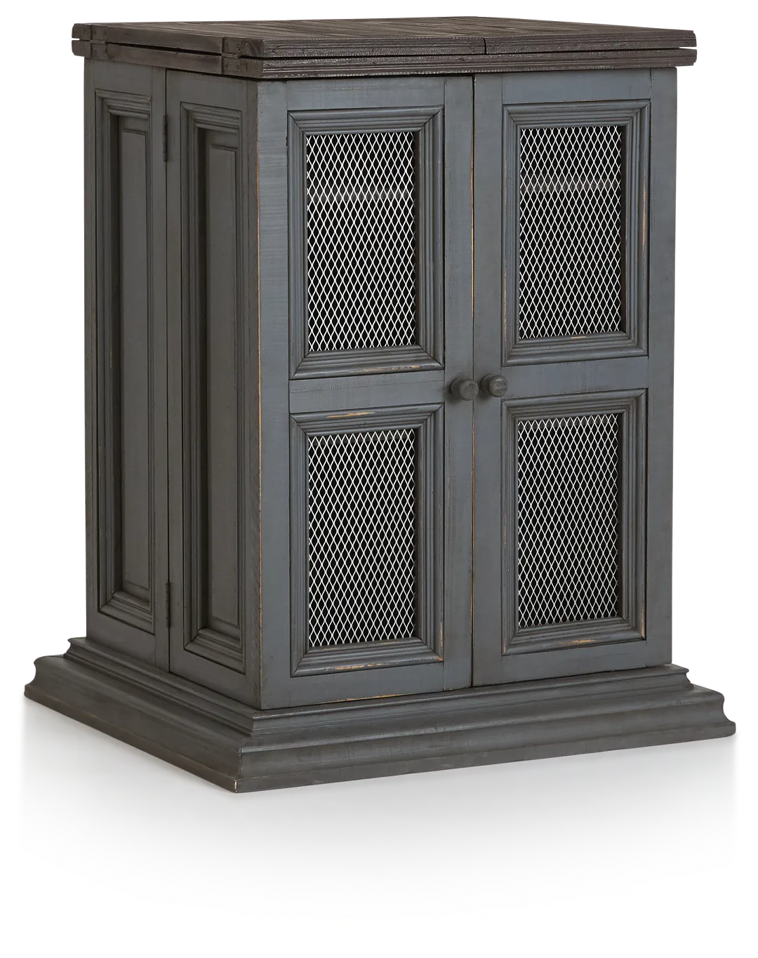 Marcello Gray Wood Fold Out Bar