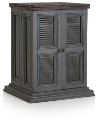 Marcello Gray Wood Fold Out Bar