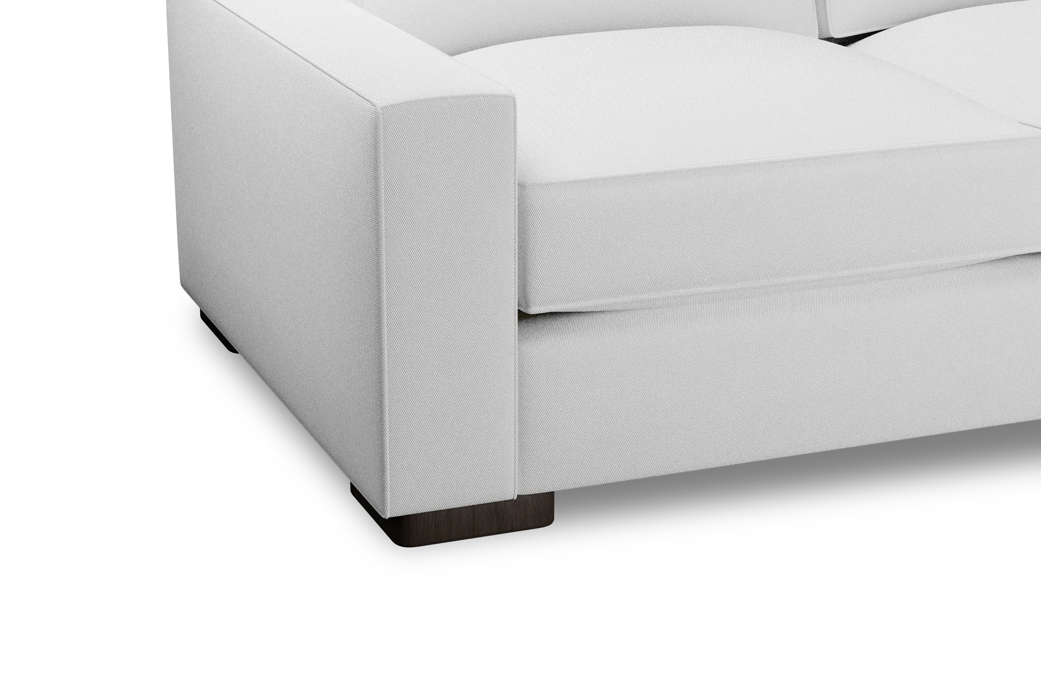 Edgewater Peyton White Small Two-arm Sectional