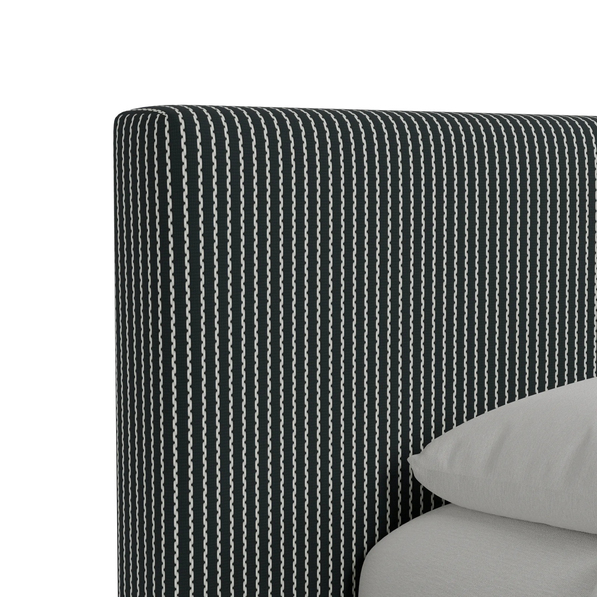 Grayton Lucy Navy 44" Upholstered Platform Bed
