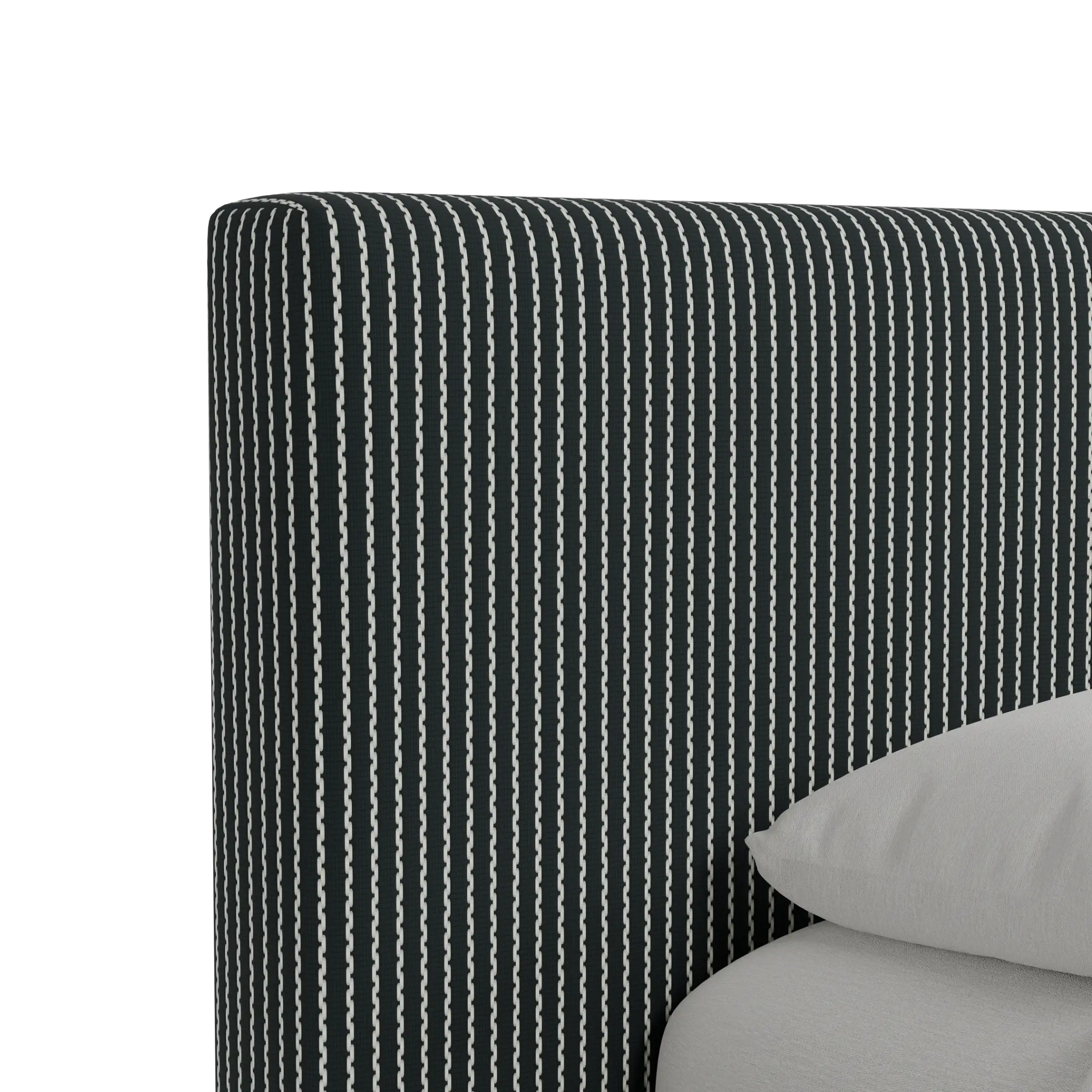 Grayton Lucy Navy 44" Upholstered Platform Bed Grayton Lucy Navy 44" Upholstered Platform Bed