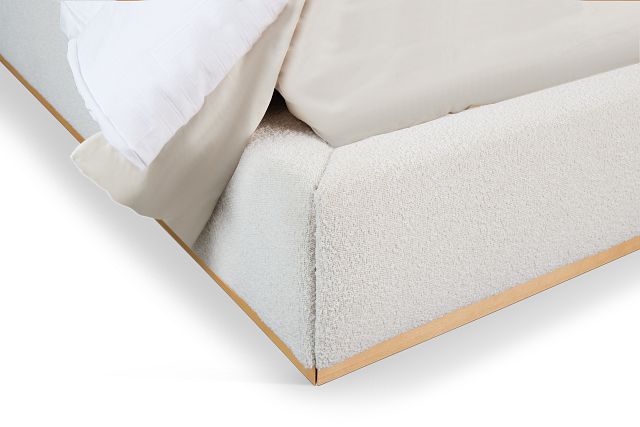 Calabasas Beige Uph Panel Bed