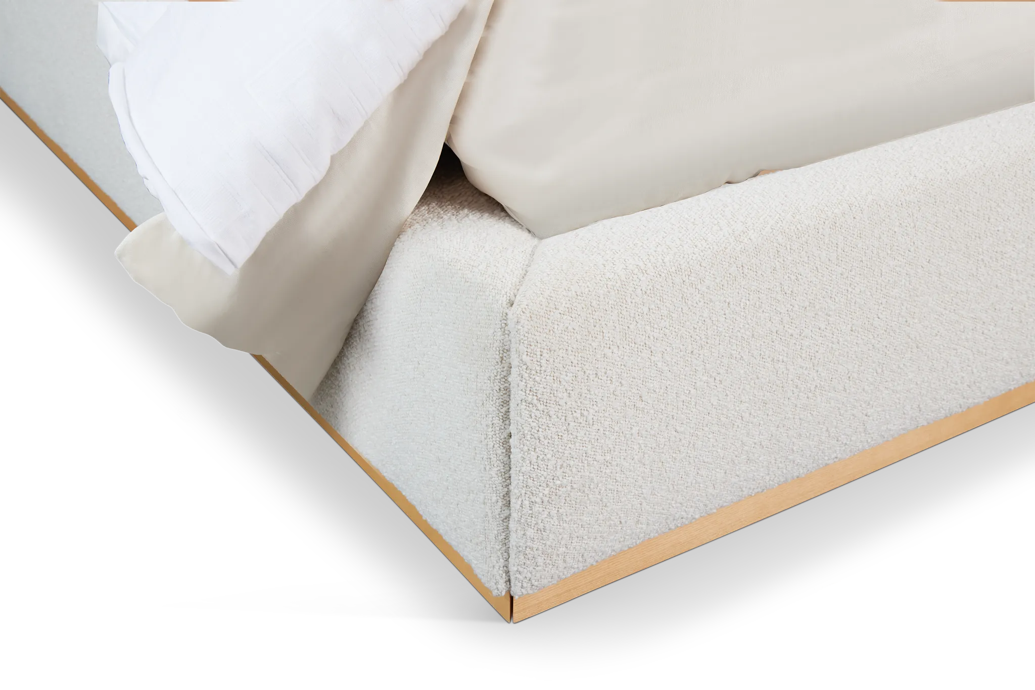 Calabasas Beige Uph Panel Bed