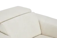 Ainsley White Leather Power Recliner