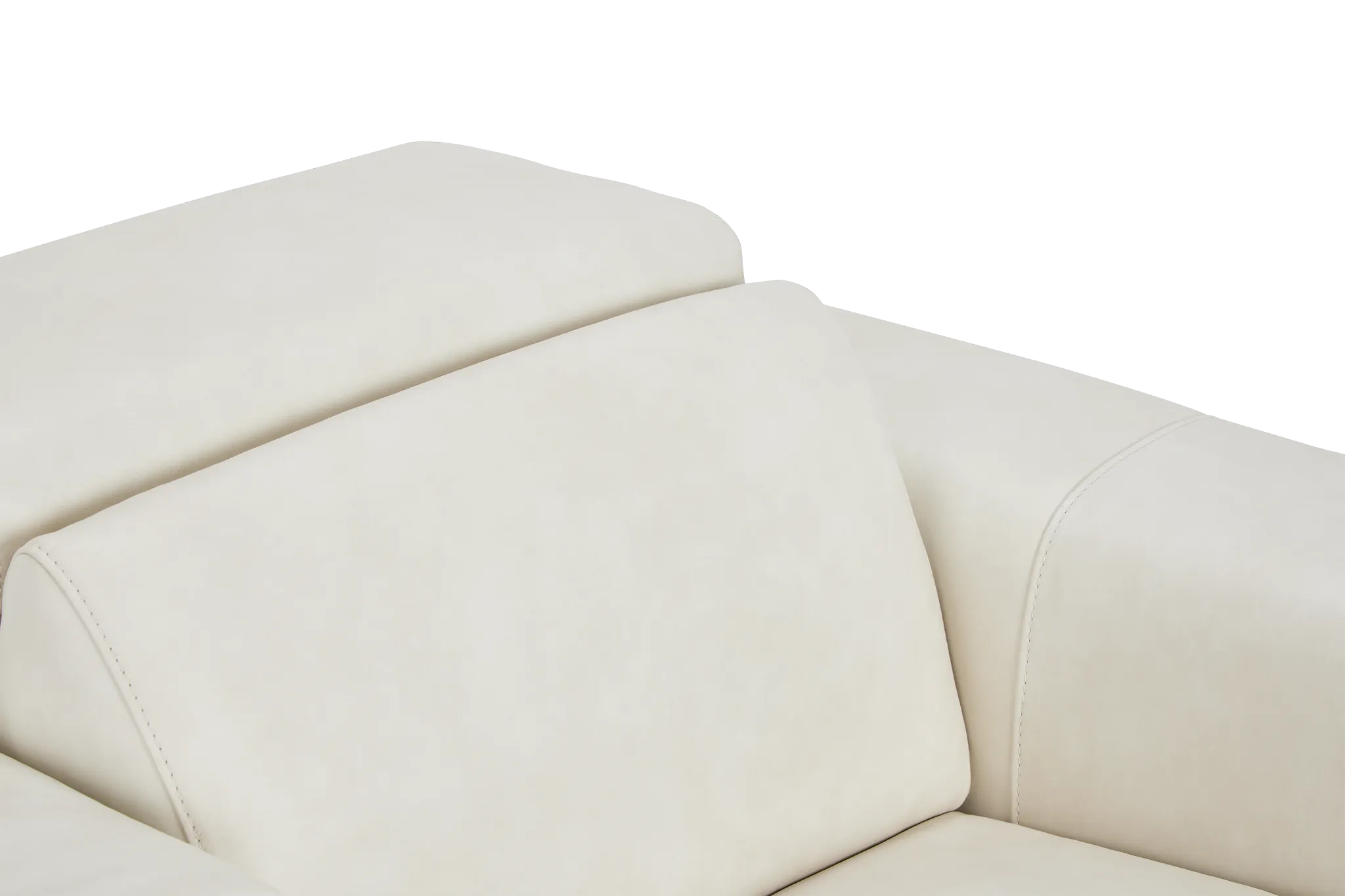 Ainsley White Leather Power Recliner