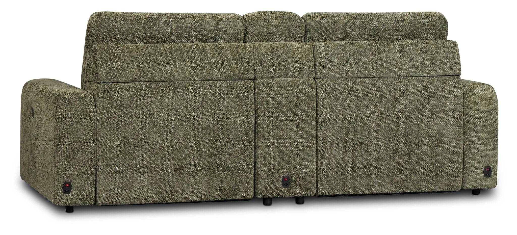 Hendrix Green Fabric Power Extension Chaise Console Loveseat Hendrix Green Fabric Power Extension Chaise Console Loveseat