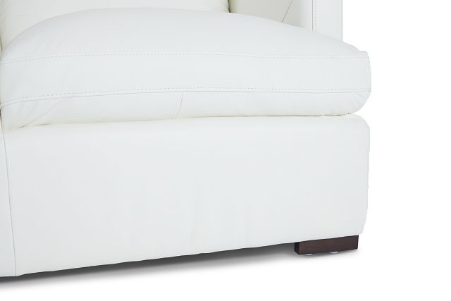 Amari White Leather Loveseat