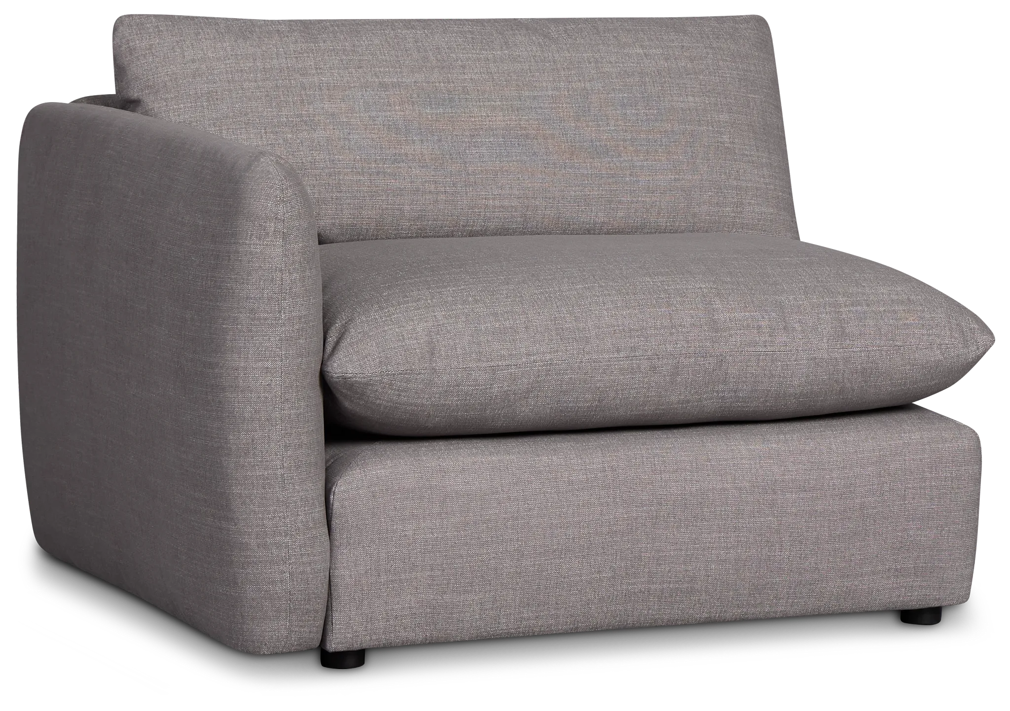 Serena Gray Fabric Left Chair