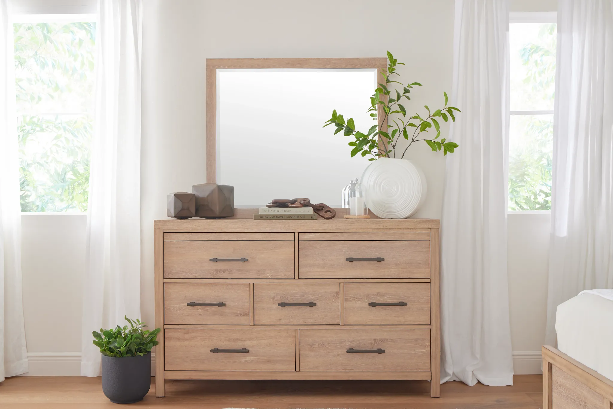 Layton Light Tone Dresser & Mirror