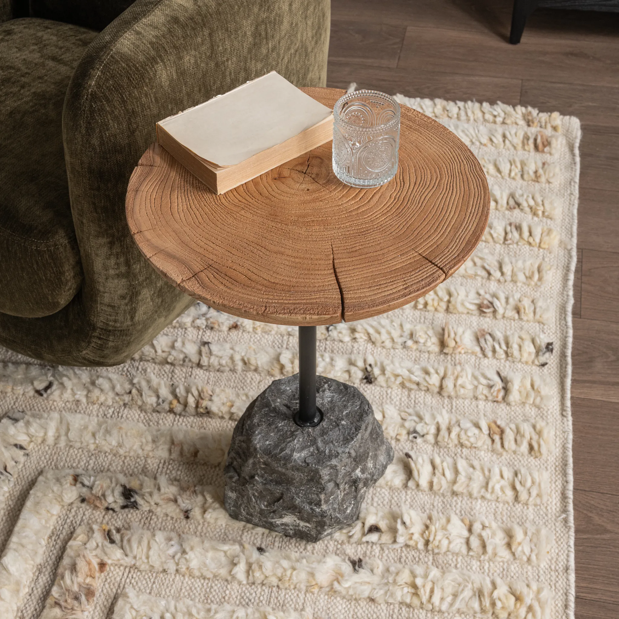Layla Light Tone Accent Table