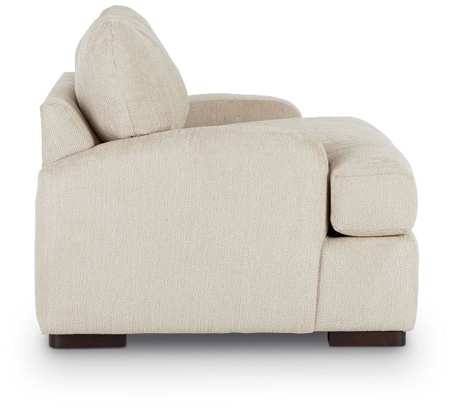 Alpha Beige Fabric Chair