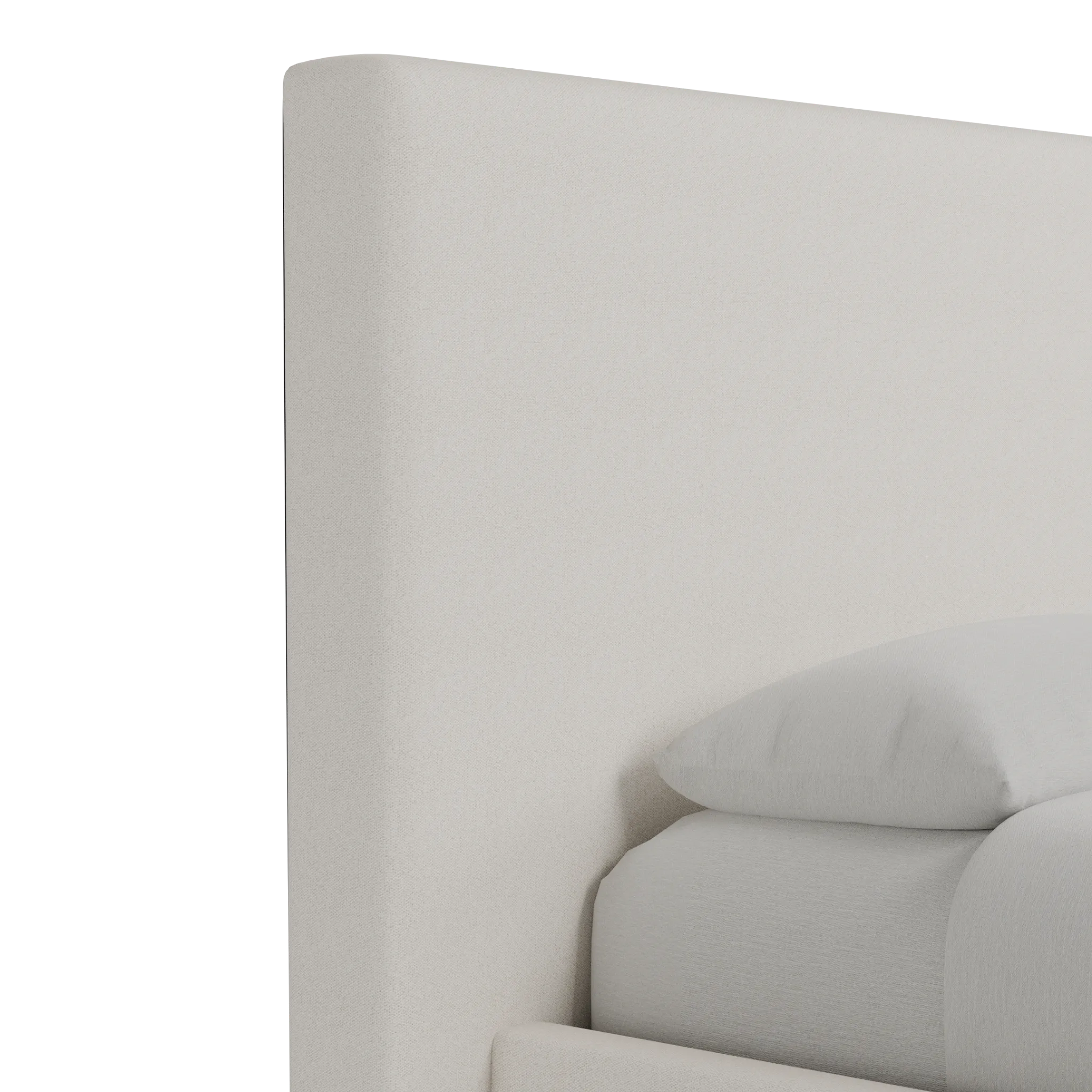 Grayton Gellar Beige 54" Upholstered Platform Bed