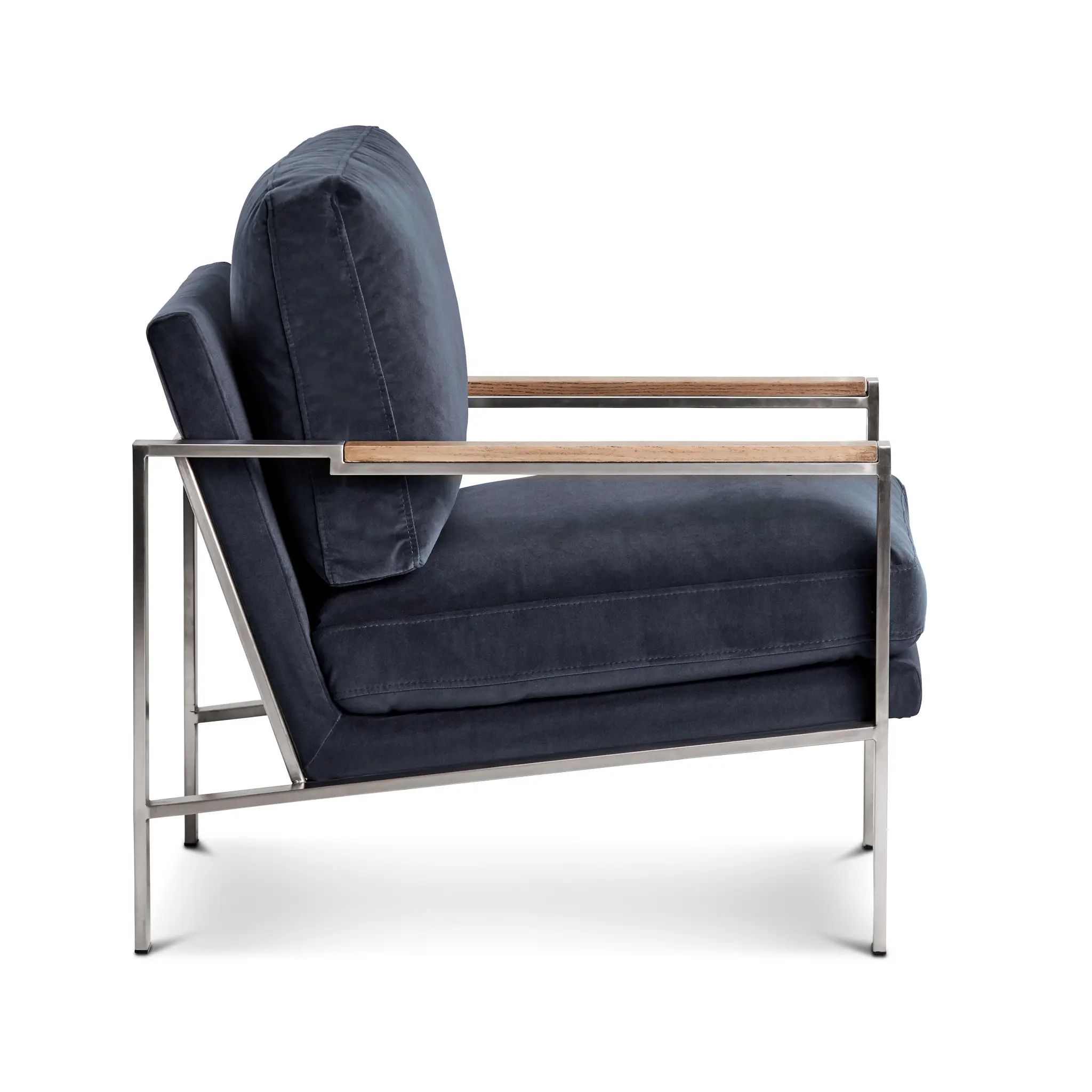 Wyatt Dark Gray Velvet Accent Chair Wyatt Dark Gray Velvet Accent Chair