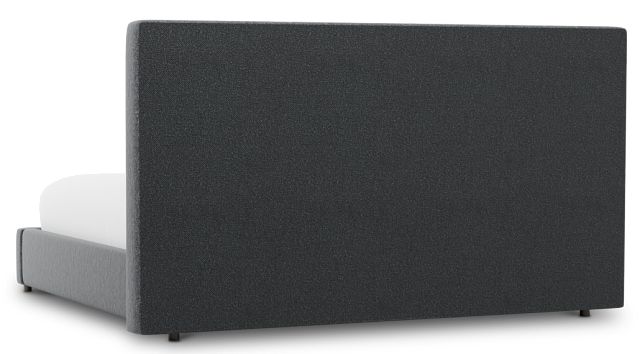 Grayton Delray Dark Gray 54" Upholstered Platform Bed