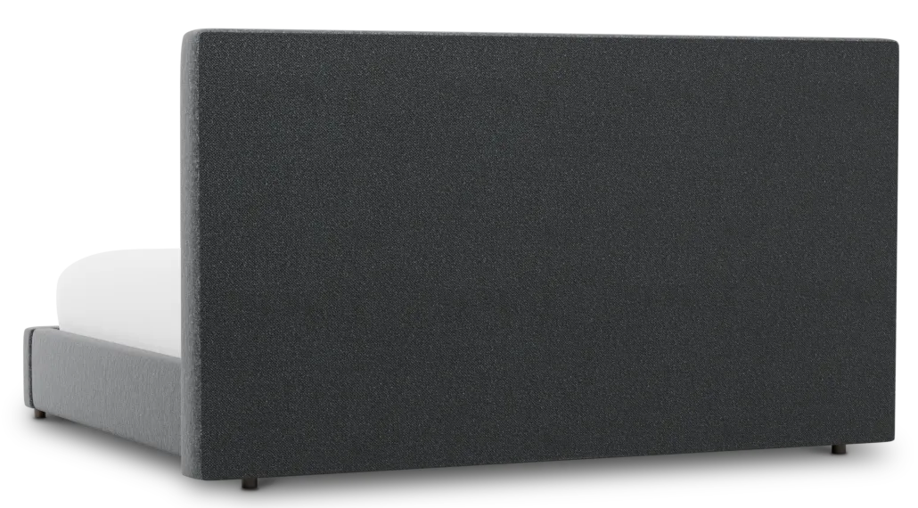 Grayton Delray Dark Gray 54" Upholstered Platform Bed