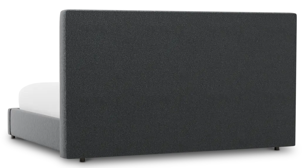 Grayton Delray Dark Gray 54" Upholstered Platform Bed Grayton Delray Dark Gray 54" Upholstered Platform Bed