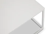 Malaga White Square Coffee Table