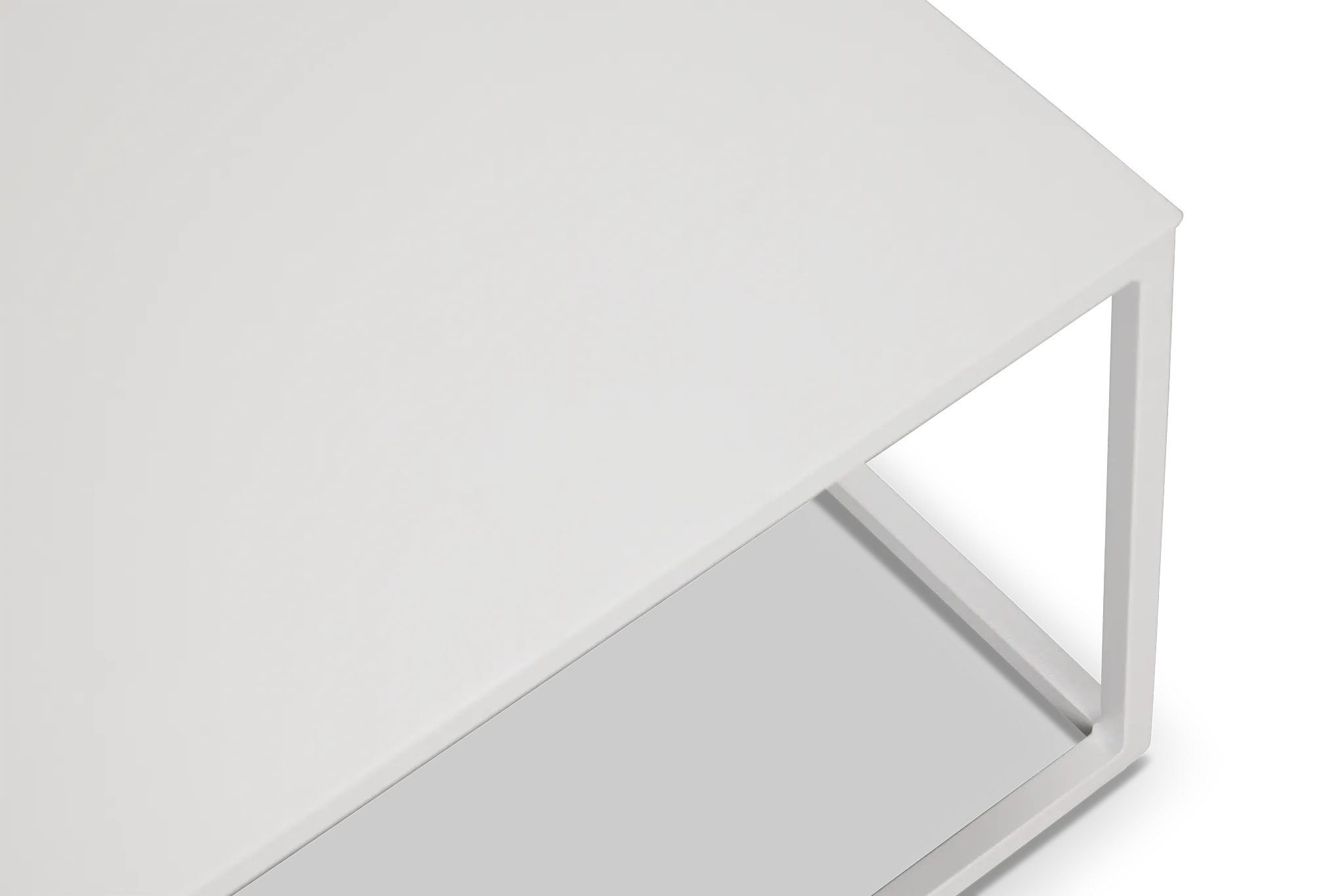 Malaga White Square Coffee Table