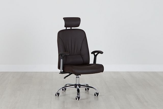 Aurora Brown Uph Desk Chair