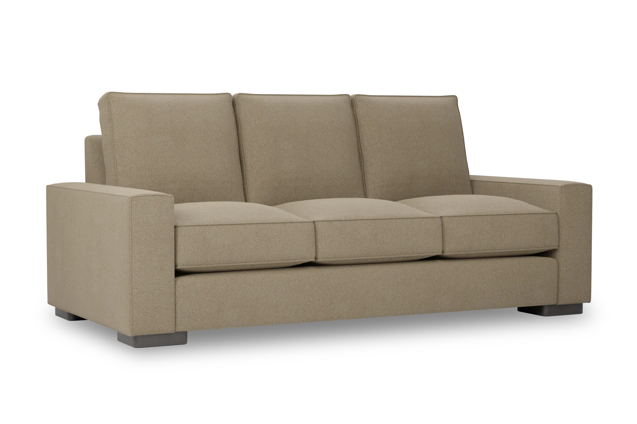 Edgewater Elite Taupe 84" Sofa W/ 3 Cushions
