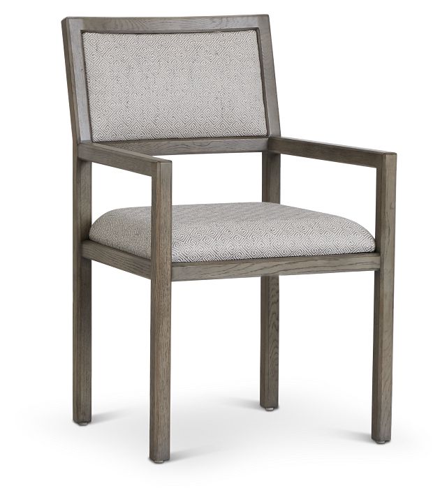 Mitcham Light Tone Wood Arm Chair