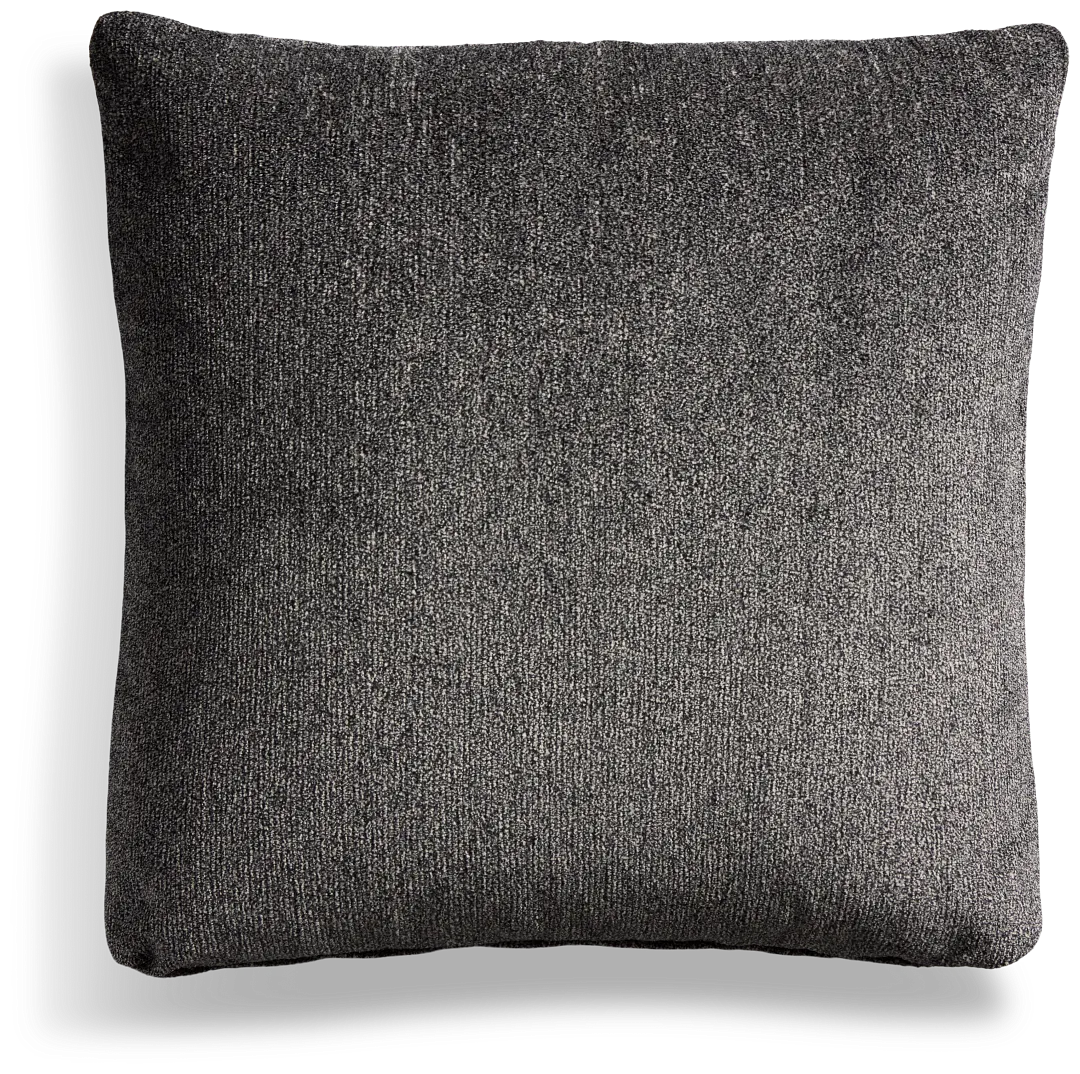 Stella 20" Dk Gray Square Accent Pillow