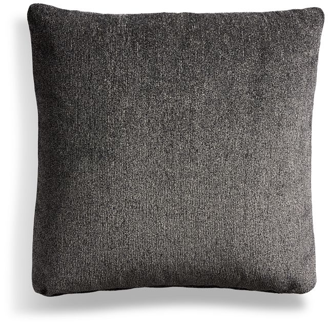 Stella 20" Dk Gray Square Accent Pillow