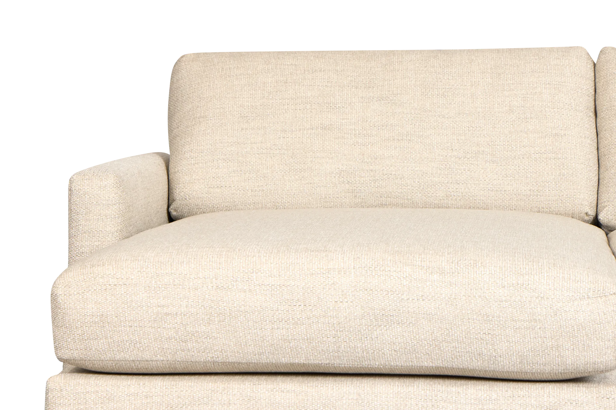 Maxwell Light Gray Fabric Medium Left Chaise Sectional