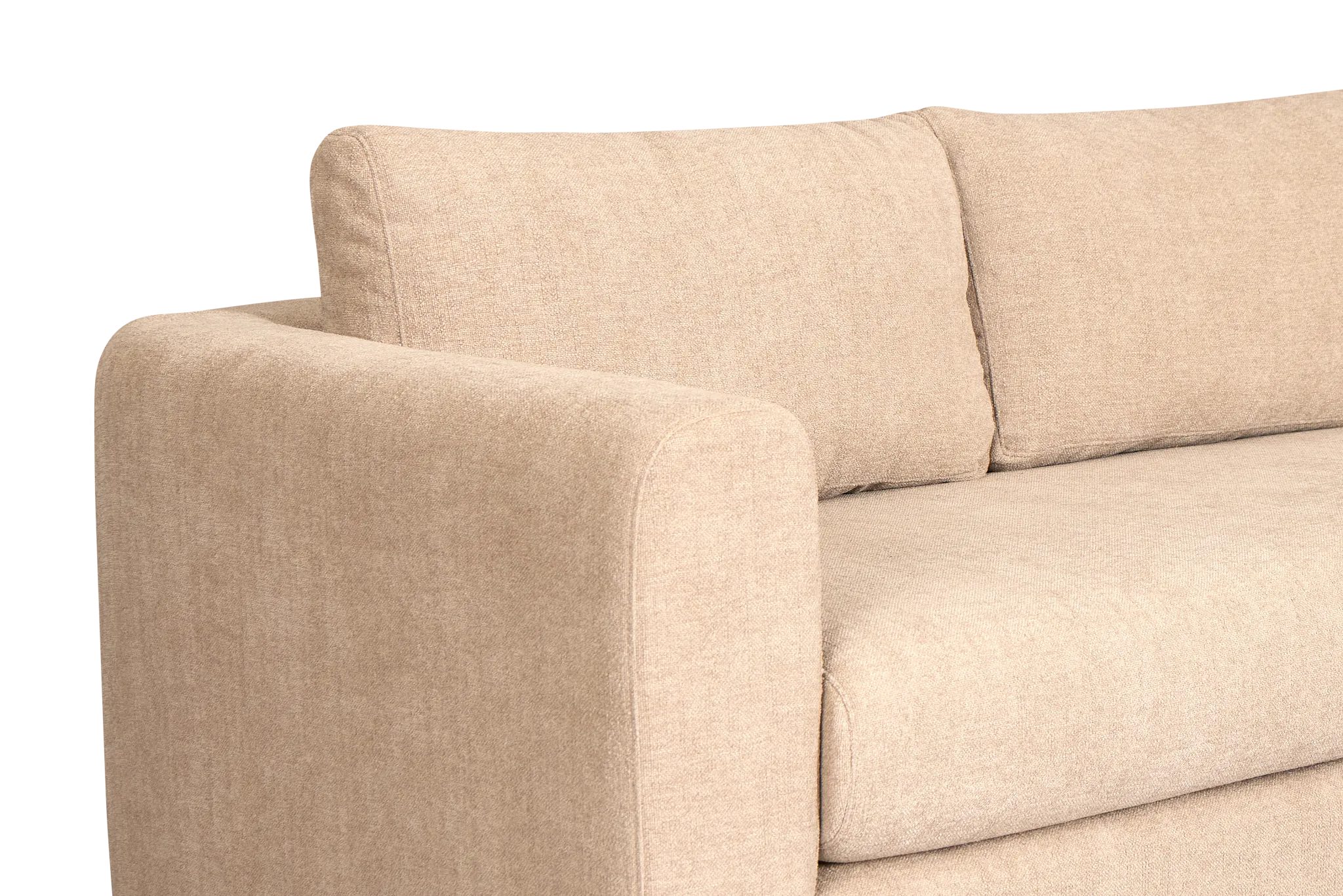 Alma Taupe Fabric Medium Right Chaise Sectional