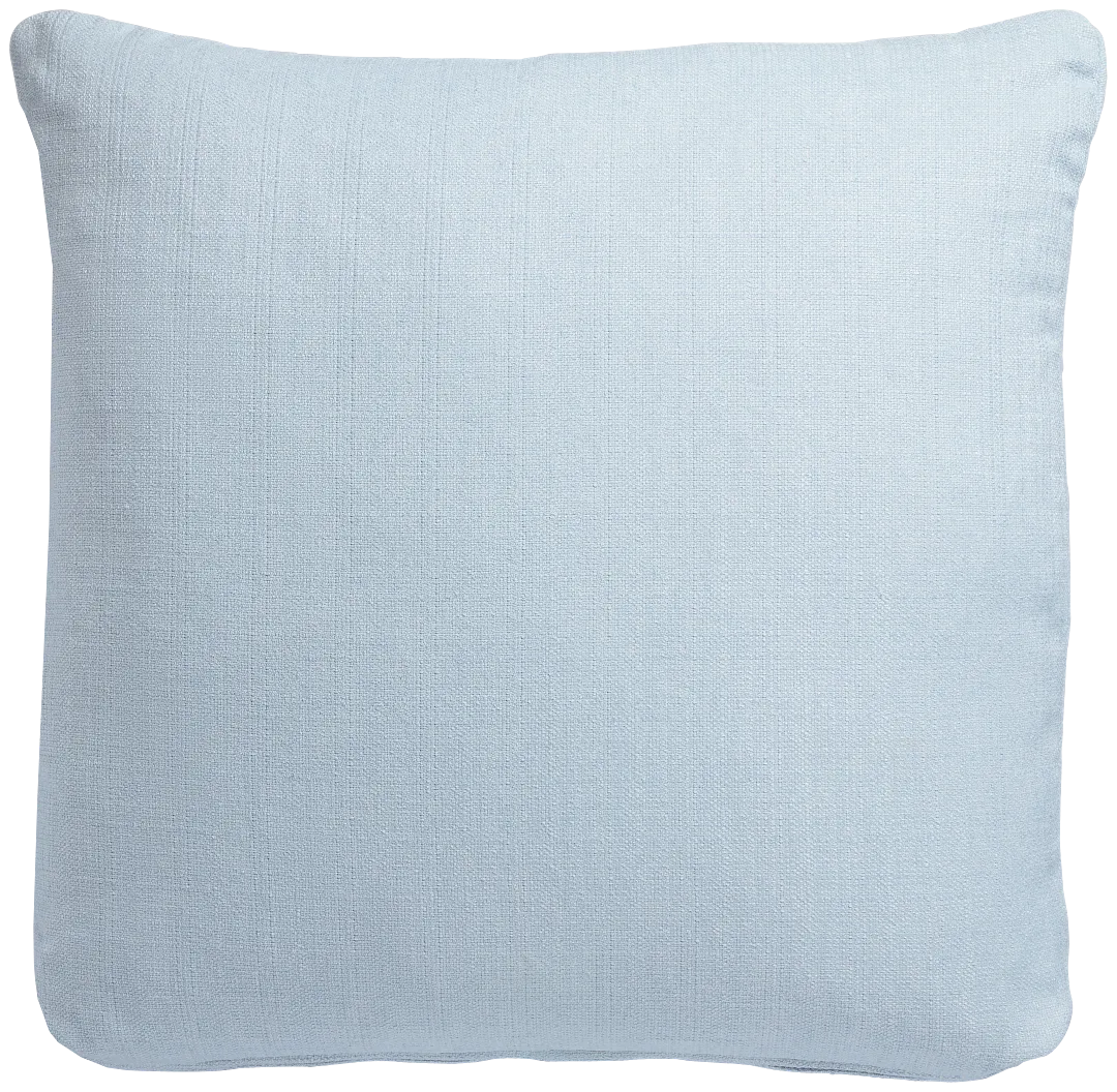 Zeke Light Blue 22" Accent Pillow