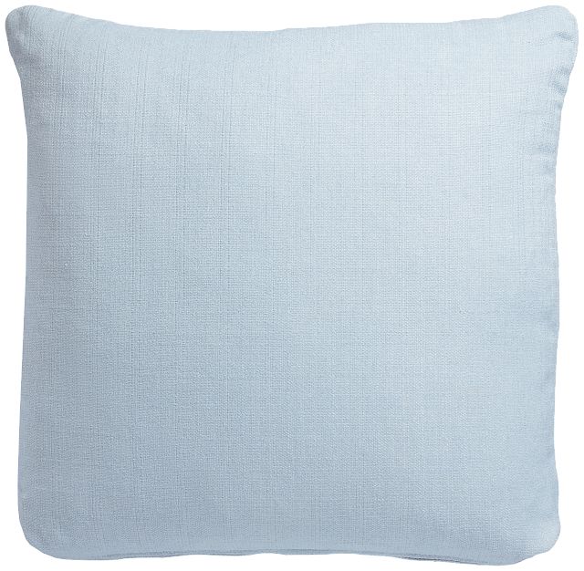 Zeke Light Blue 22" Accent Pillow